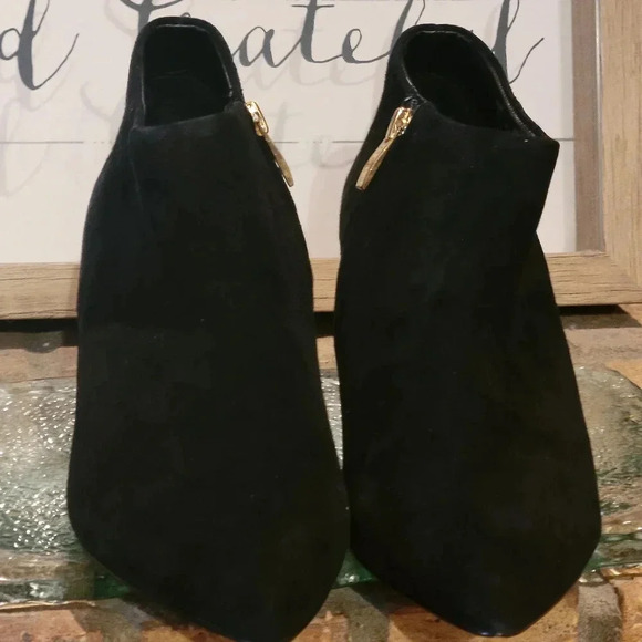 Steven by Steve Madden Bergen Black Suede Boot, Bootie Wmn Sz 9 5 - Picture 4 of 12